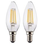 Xavax Led-gloeidraad E14 470lm Verv. 40W Kaarslamp Warm Wit Helder 2 Stuks