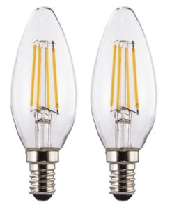 Xavax Led-gloeidraad E14 470lm Verv. 40W Kaarslamp Warm Wit Helder 2 Stuks