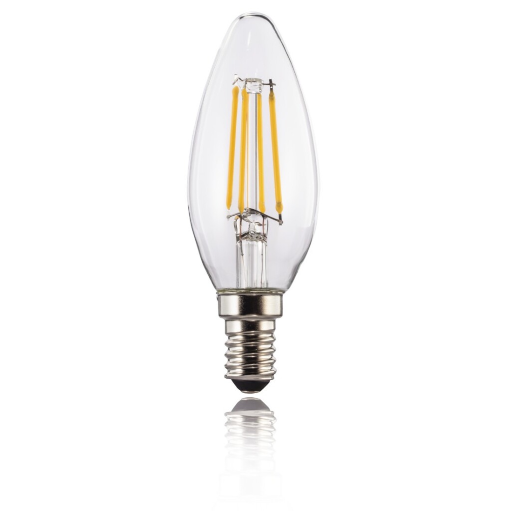 Xavax Led-gloeidraad E14 470lm Verv. 40W Kaarslamp Warm Wit Helder Dimb. - Afbeelding 2