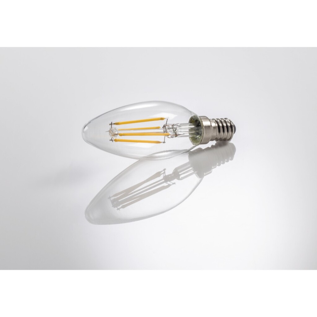 Xavax Led-gloeidraad E14 470lm Verv. 40W Kaarslamp Warm Wit Helder Dimb. - Afbeelding 3