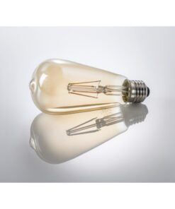 Xavax Led-gloeidraad E27 685lm Vervangt 53W Vintagelamp Dimbaar Amber Warm Wit - Afbeelding 3