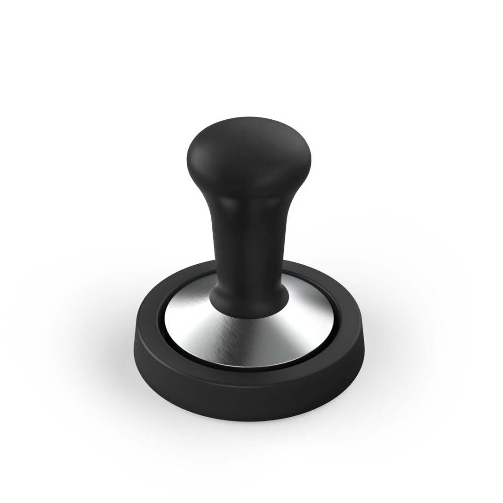 Xavax Tamper Set Tamper 58 mm RVS + Tampermat Slipvast Zwart