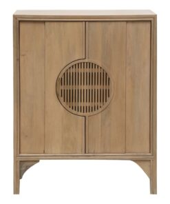 Zijtafel met lades 92 x 46,3 x 117,3 cm Natuurlijk Mangohout