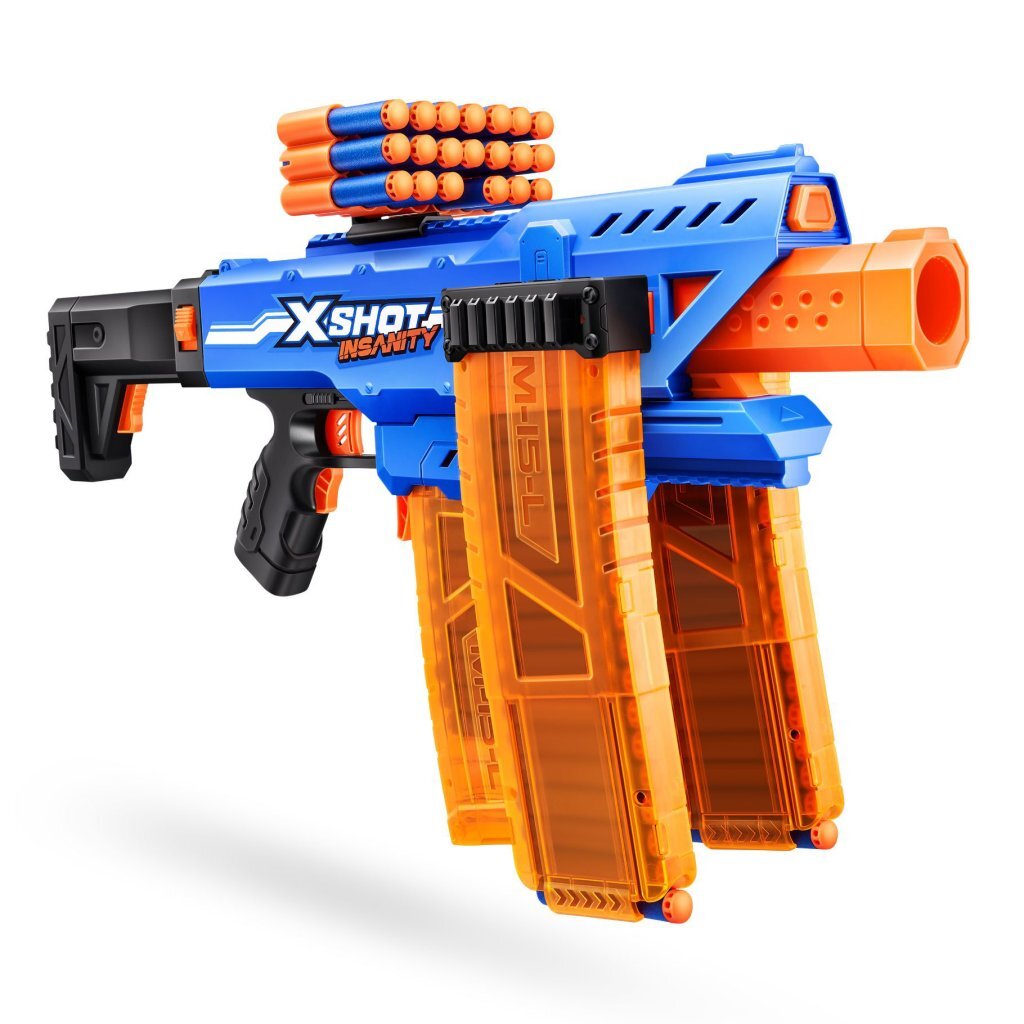 Zuru X-Shot Insanity Clip Blaster + 72 Darts - Afbeelding 2