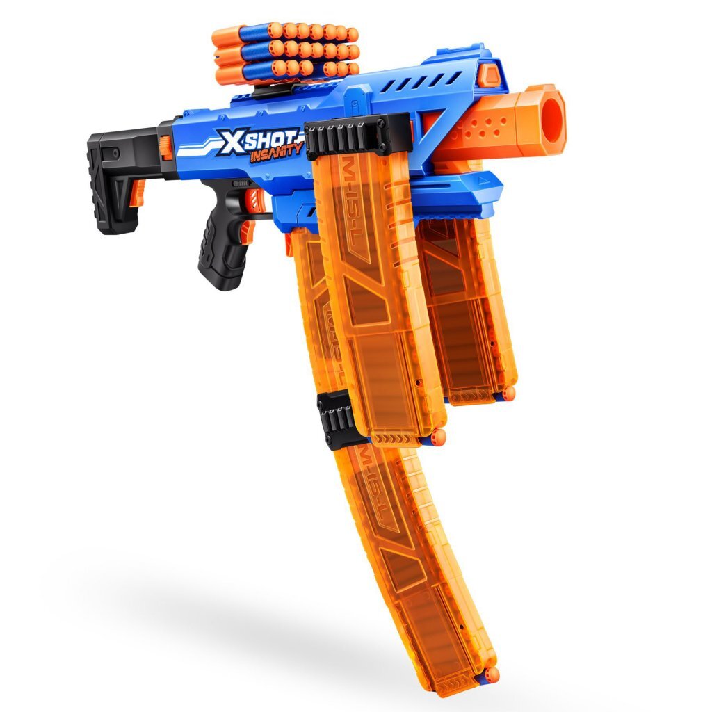 Zuru X-Shot Insanity Clip Blaster + 72 Darts - Afbeelding 3