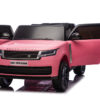 2-Persoons Range Rover, 24V Elektrische Kinderauto, MP4-Scherm, Rubberen Banden, Leder Zitting – roze – afbeelding 2