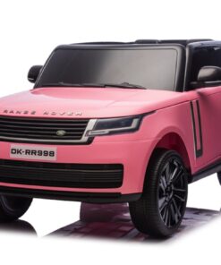 2-Persoons Range Rover, 24V Elektrische Kinderauto, MP4-Scherm, Rubberen Banden, Leder Zitting – roze