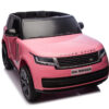 2-Persoons Range Rover, 24V Elektrische Kinderauto, MP4-Scherm, Rubberen Banden, Leder Zitting – roze – afbeelding 4