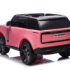 2-Persoons Range Rover, 24V Elektrische Kinderauto, MP4-Scherm, Rubberen Banden, Leder Zitting – roze – afbeelding 5