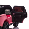 2-Persoons Range Rover, 24V Elektrische Kinderauto, MP4-Scherm, Rubberen Banden, Leder Zitting – roze – afbeelding 8