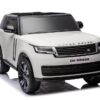 2-Persoons Range Rover, 24V Elektrische Kinderauto, MP4-Scherm, Rubberen Banden, Leder Zitting – wit – afbeelding 2