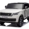 2-Persoons Range Rover, 24V Elektrische Kinderauto, MP4-Scherm, Rubberen Banden, Leder Zitting – wit