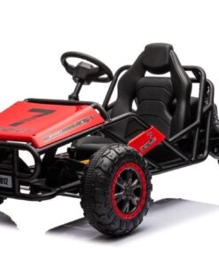 24V Elektrische Kinderbuggy, Rubberen Banden, Kunstleder Zitje