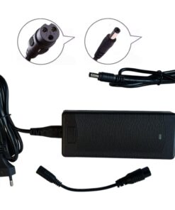 48V 2Ah Oplader, Gx16 3-Gats + Ronde Aansluiting voor Loodaccu's