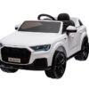 Audi Q7 Elektrische Kinderauto, 12V, Rubber Banden en Meer – wit