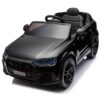 Audi Q7 Elektrische Kinderauto, 12V, Rubber Banden en Meer – zwart