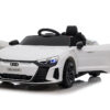 Audi RS E-Tron GT, 12V Elektrische kindervoertuig met Muziek Module en Meer – wit – afbeelding 2