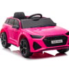 Audi Rs6, 12V Elektrische Kinderauto met Rubberen Banden, Leder Zitje en Meer – roze – afbeelding 2