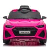 Audi Rs6, 12V Elektrische Kinderauto met Rubberen Banden, Leder Zitje en Meer – roze – afbeelding 3