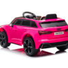 Audi Rs6, 12V Elektrische Kinderauto met Rubberen Banden, Leder Zitje en Meer – roze – afbeelding 4