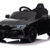 BMW M4, 12V Elektrische Kinderauto, Leder Zitje, Rubberen Banden, elektrische kinderauto – zwart