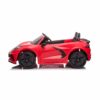Corvette Stingray, 2-Persoons Elektrische kindervoertuig, 12V met Rubberen Banden, Leder Zitje en Meer – rood – afbeelding 4