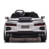 Corvette Stingray, 2-Persoons Elektrische kindervoertuig, 12V met Rubberen Banden, Leder Zitje en Meer – wit – afbeelding 5