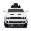 Dodge Challenger SRT, 12V Elektrische Kinderauto, Leder Zitje, Rubberen Banden, elektrische kinderauto – wit – afbeelding 2