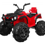 Elektrische Quad, 12V, Rubberen Banden, met Afstandsbediening – rood