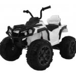 Elektrische Quad, 12V, Rubberen Banden, met Afstandsbediening – wit