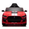 Ford Mustang Gt500, 12V Elektrische Kinderauto met Rubberen Banden, Leder Zitje en Meer – afbeelding 2