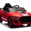 Ford Mustang Gt500, 12V Elektrische Kinderauto met Rubberen Banden, Leder Zitje en Meer – afbeelding 3