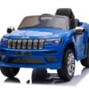 Jeep Grand Cherokee, 12V Elektrische Kinderauto, Leder Zitje en Meer – blauw