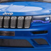 Jeep Grand Cherokee, 12V Elektrische Kinderauto, Leder Zitje en Meer – blauw – afbeelding 8