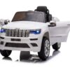 Jeep Grand Cherokee, 12V Elektrische Kinderauto, Leder Zitje en Meer – wit – afbeelding 2