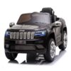 Jeep Grand Cherokee, 12V Elektrische Kinderauto, Leder Zitje en Meer – zwart