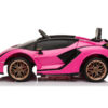 Lamborghini Sian, 12V Elektrische Kinderauto met Vleugeldeuren – roze – afbeelding 5