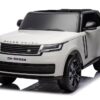 Land Rover, Range Rover, 2 Zitter, 24V Elektrische Kinderauto, Rubberen Banden en Meer – wit