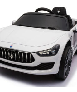 Maserati Ghibli, 12V Elektrische Kinderauto, Rubberen Banden, Leder Zitje
