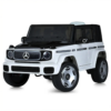 Mercedes Benz EQG, 12V Elektrische Kinderauto met Rubberen Banden, Leder Zitje en Meer – wit