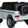 Mercedes Benz EQG, 12V Elektrische Kinderauto met Rubberen Banden, Leder Zitje en Meer – wit – afbeelding 3