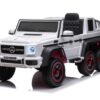 Mercedes-Benz G63 6X6, 12V met Rubberen Banden en Meer – wit