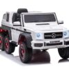 Mercedes-Benz G63 6X6, 12V met Rubberen Banden en Meer – wit – afbeelding 3