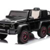 Mercedes-Benz G63 6X6, 12V met Rubberen Banden en Meer – zwart