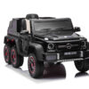 Mercedes-Benz G63 6X6, 12V met Rubberen Banden en Meer – zwart – afbeelding 3