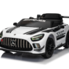 Mercedes-Benz Gt3 AMG 12V Elektrische Kinderauto met Rubberen Banden, Leder Zitje en Meer