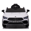 Mercedes CLA 45 S AMG 12V elektrische kinderauto met Rubberen Banden, Leder Zitje en Meer – wit – afbeelding 3