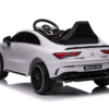 Mercedes CLA 45 S AMG 12V elektrische kinderauto met Rubberen Banden, Leder Zitje en Meer – wit – afbeelding 8