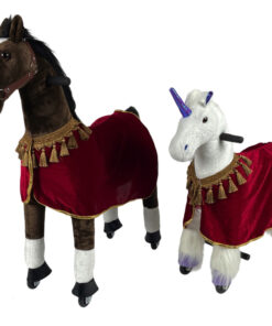 Paardendeken voor MY PONY Speelgoed Paarden (Rood)
