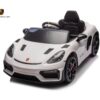Porsche Spyder RS, 12V elektrische kinderauto, Rubberen Banden, Leder Zitje en Meer